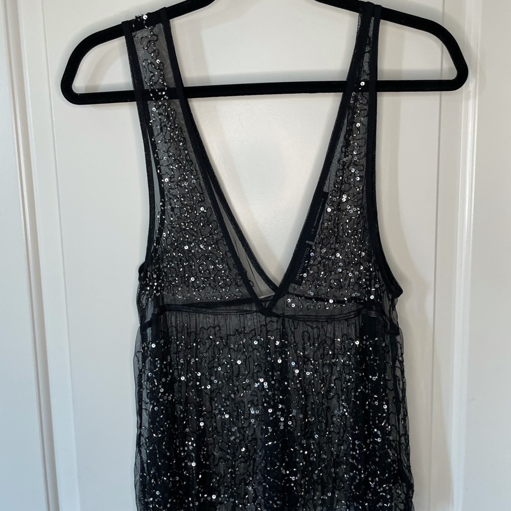 Sheer Bejeweled Urban Outfitters Blouse